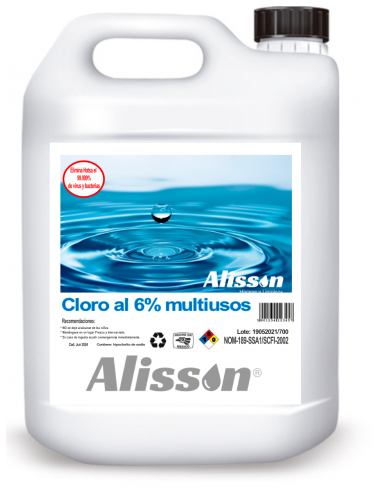 Cloro desinfectante 6% 20L Alisson